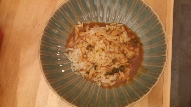 orzo in sauce